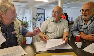 V.l.n.r. Johan Pain, Gilbert D’Alessandro und Pierre Dovat, Initianten der Charta von 2000.